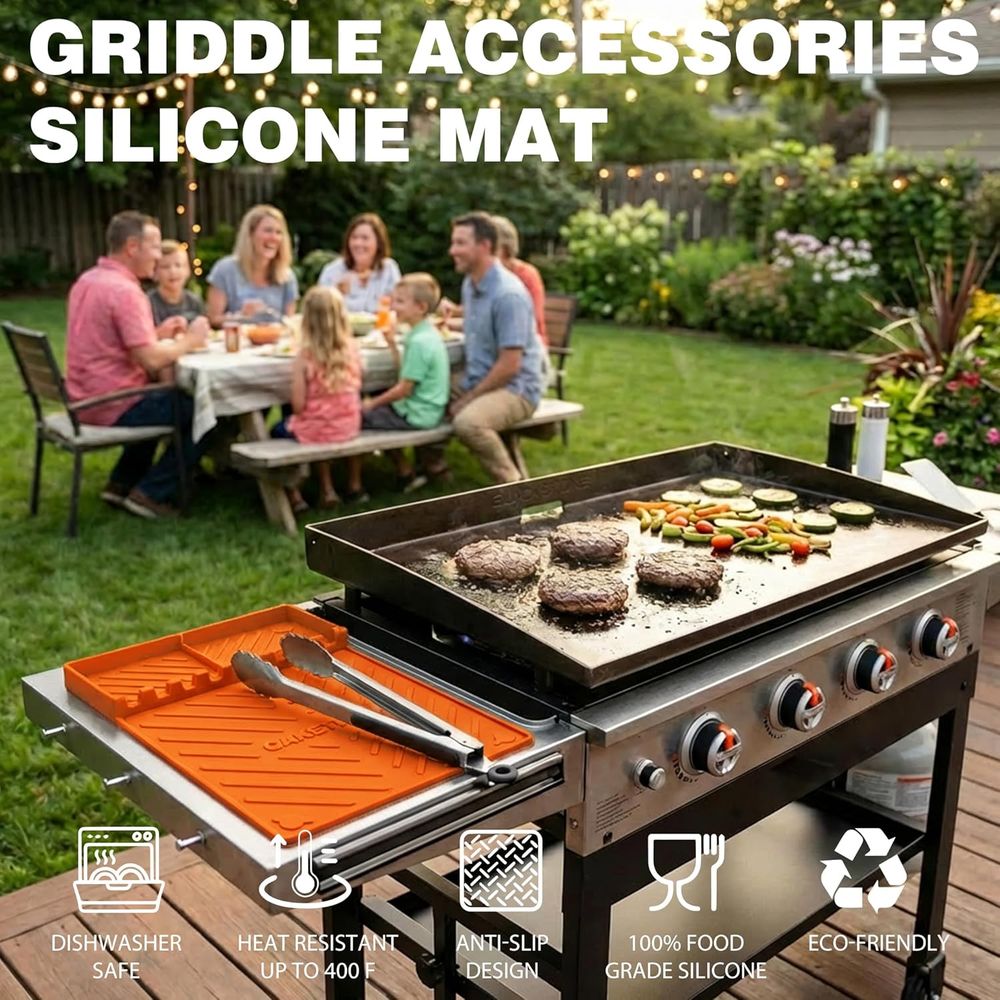 Silicone Grill Mats or Griddle - огляд і ціна Camping Cooking Area