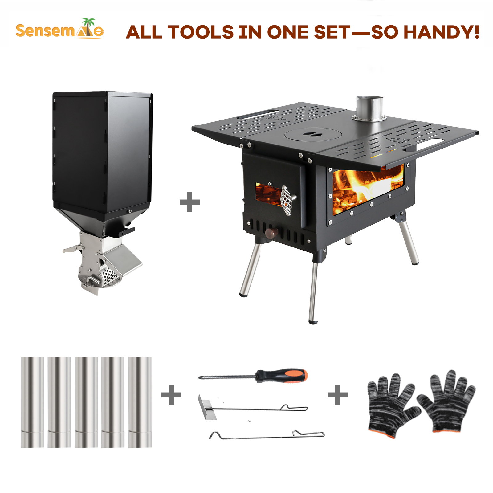 Pellet Stove Camping Stainless - огляд і ціна Camping Cooking Heater