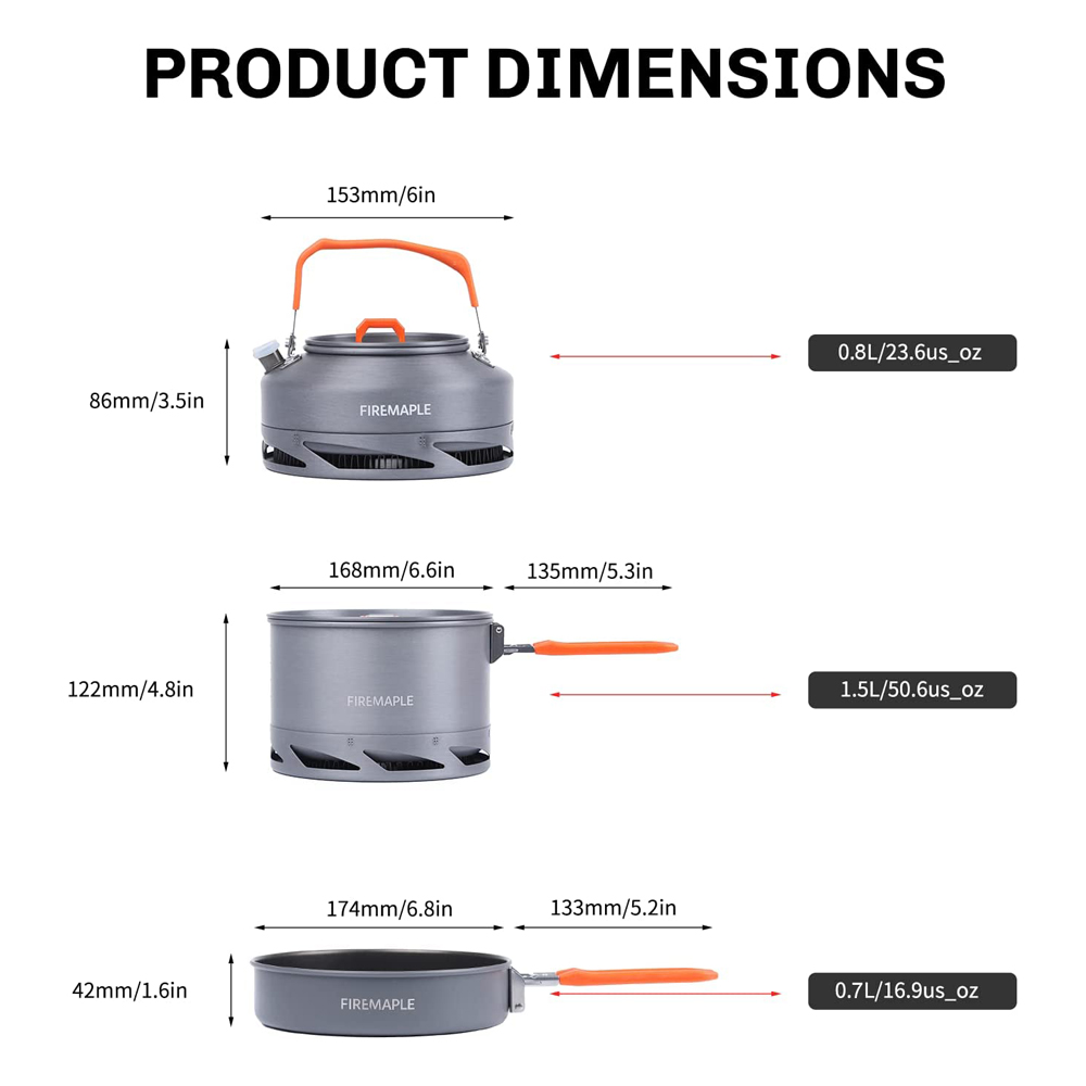 Fire Maple Camping Cookware Ut - огляд і ціна Camping Cooking Hardware