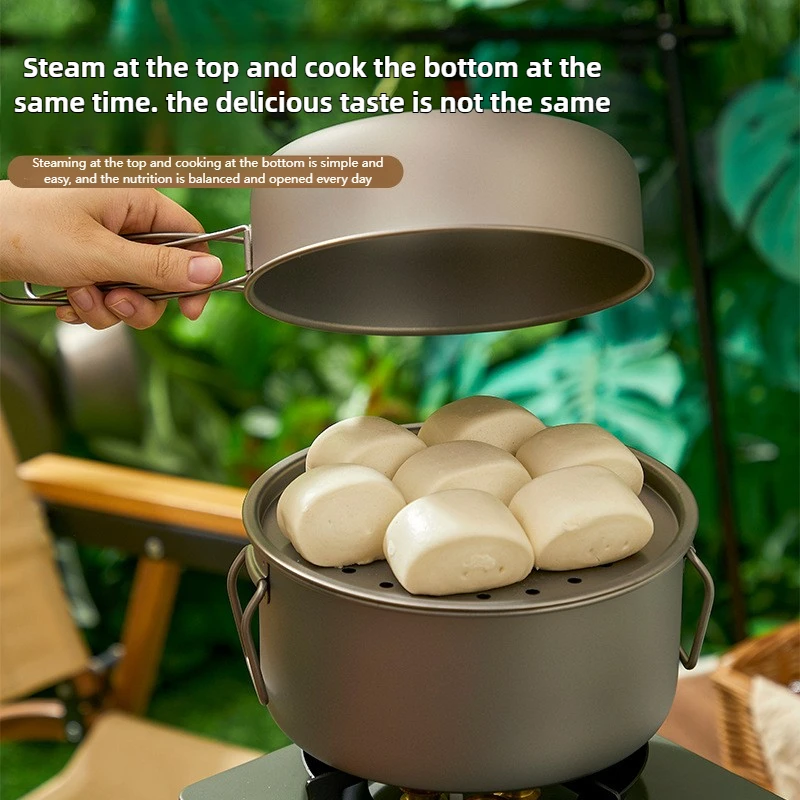 Titanium Outdoor Pot Set Picni - огляд і ціна Camping Cooking Set Compact