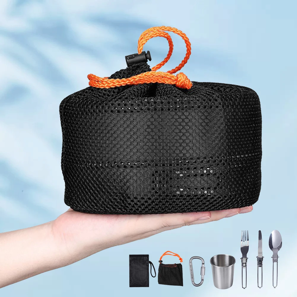 Camping Cookware Kit Kettle Po - огляд і ціна Camping Cooking Set Compact