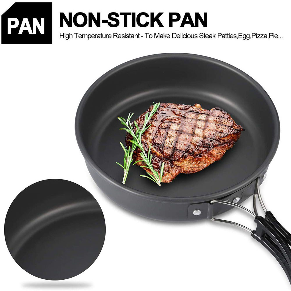 Outdoor camping cookware set m - огляд і ціна Camping Cooking Set 2 Person