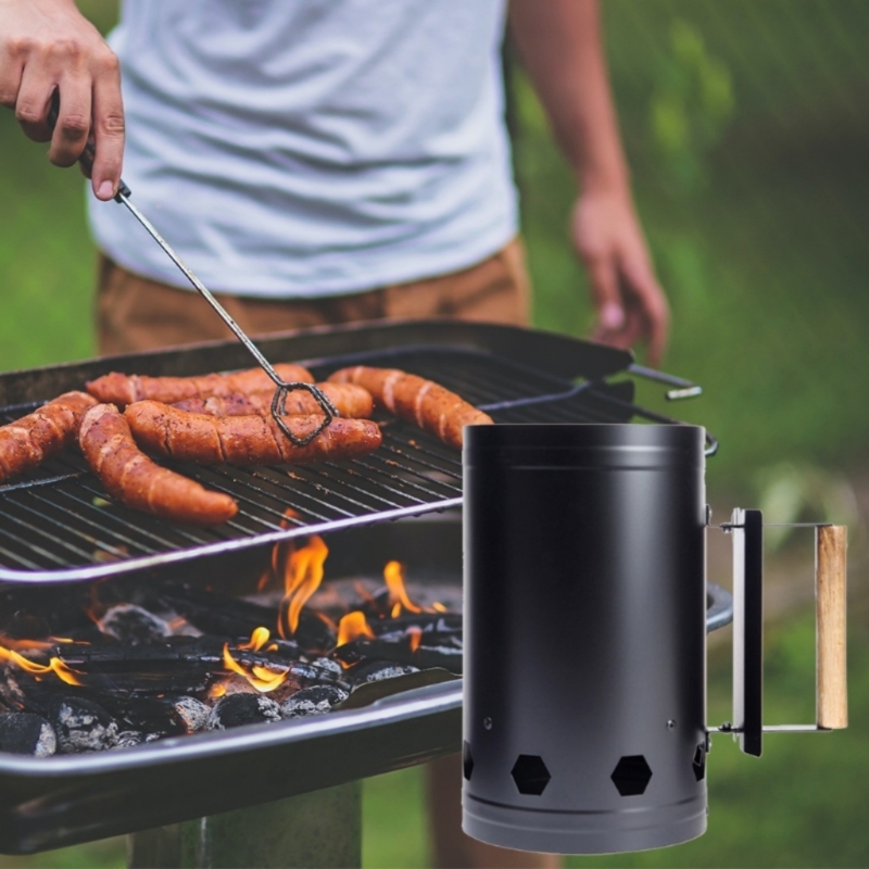 Metal Charcoal Bucket With Hea - огляд і ціна Charcoal Chimney Starter