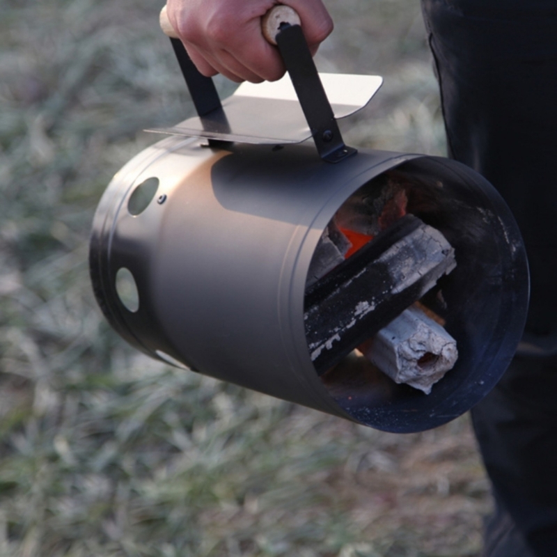 Metal Charcoal Bucket With Hea - огляд і ціна Charcoal Chimney Starter
