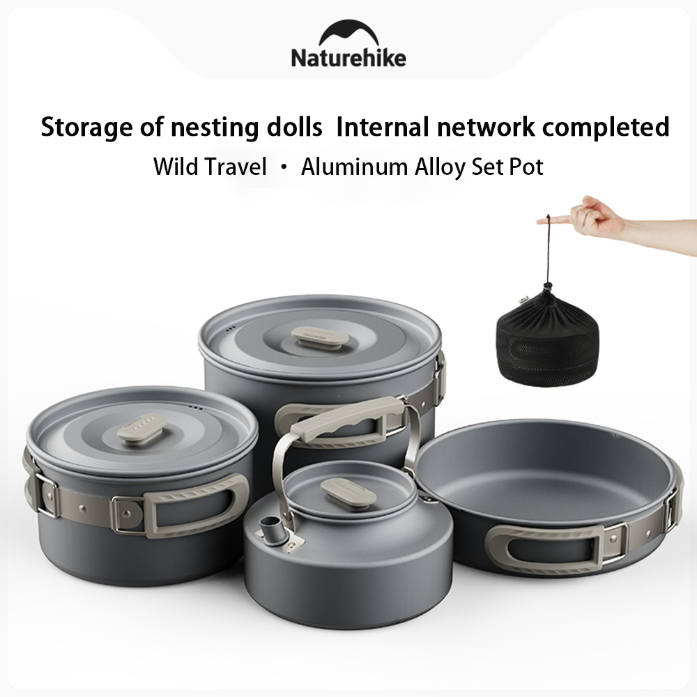 Naturehike Outdoor Pot Set,Cam - огляд і ціна Camping Cooking Set Compact