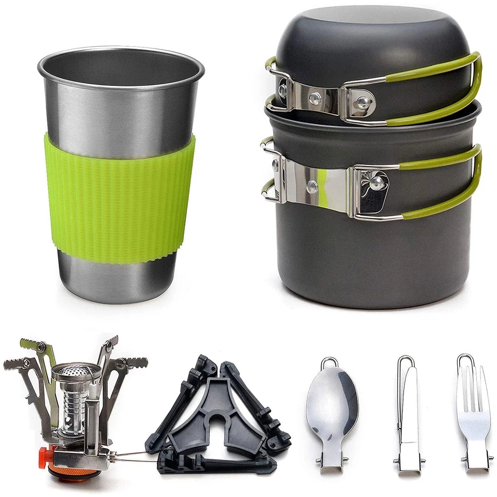 Camping Cookware Kit with Stov - огляд і ціна Camping Cooking Rack