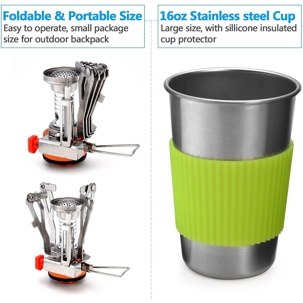 Camping Cookware Kit with Stov - огляд і ціна Camping Cooking Rack