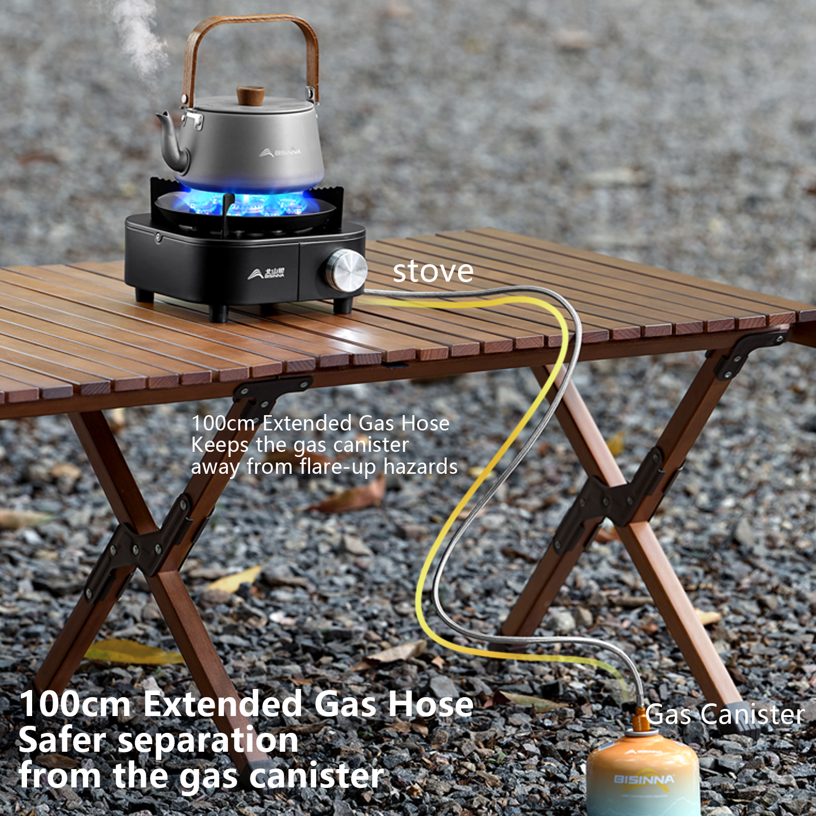 BISINNA Portable Camping Gas S - огляд і ціна Camping Cooking Gas Stove